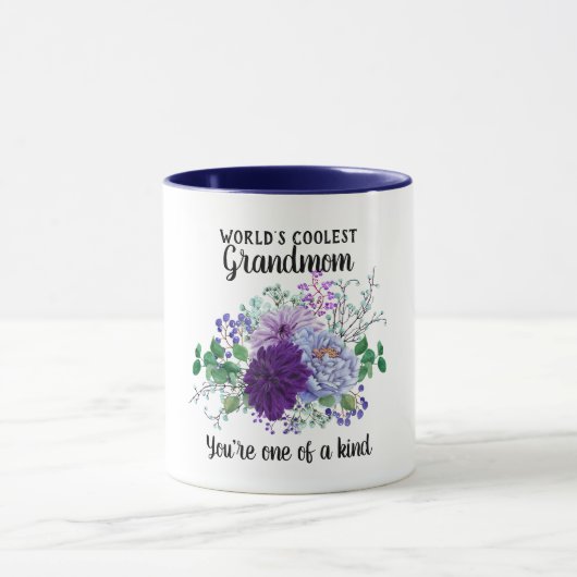 Mug Mondes les plus frais GRANDMOM - Une des fleurs de (Centre)