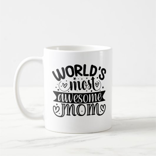 Mug Mondes les plus merveilleux maman (Gauche)