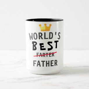 Mug Mondes Meilleur Fête des pères Farter Cadeau Drôle