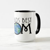 Mug Mondes meilleur MOM (Devant droit)