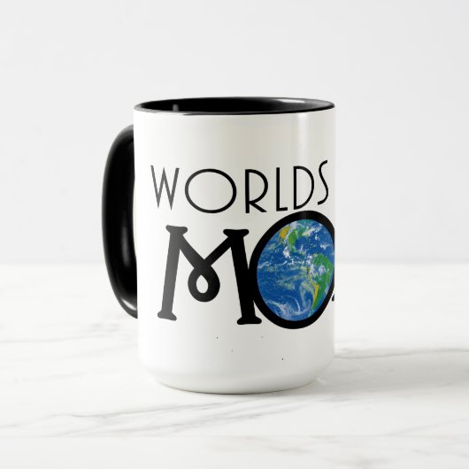 Mug Mondes meilleur MOM (Devant gauche)