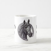 Mug Mondes Meilleure maman grange croquis Cheval Blanc (Centre)