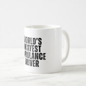 Mug Mondes Okayest Ambulance Driver Drôle EMT (Devant droit)
