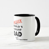Mug Mondes personnalisés plus frais Papa Mug, Père per (Devant droit)