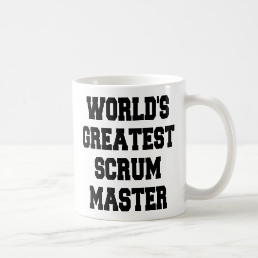 Mug Mondes plus grand Scrum Master (Droite)