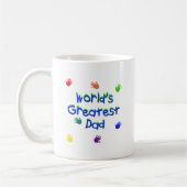 Mug Mondes plus grandes poignées papa blanc (Gauche)