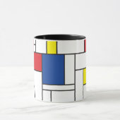 Mug Mondrial Minimaliste Géométrique De Stijl Art Mode (Centre)