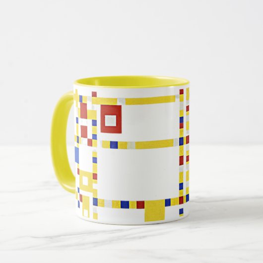 Mug Mondrian - Broadway Boogie Woogie (Devant gauche)