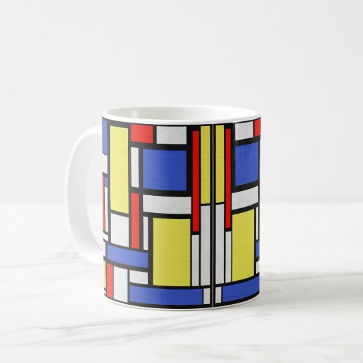 Mug Mondrian de Stijl (Devant gauche)