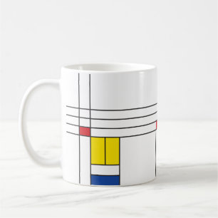 Mug Mondrian II Minimaliste De Stijl Art Moderne