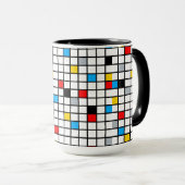 Mug Mondrian Mania Retro (Devant droit)