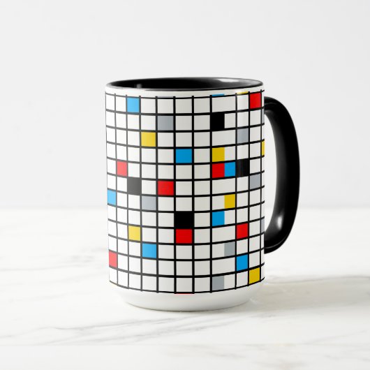 Mug Mondrian Mania Retro (Devant droit)