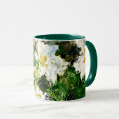 Mug Monet - Clematis blanc, célèbre peinture florale (Devant droit)