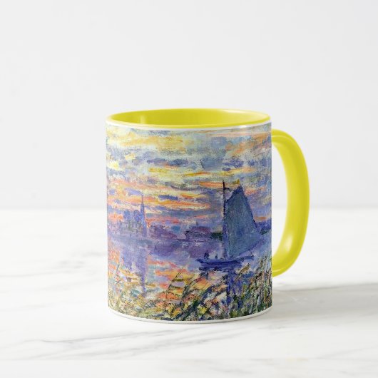 Mug Monet - Coucher de soleil sur la Seine, (Devant droit)