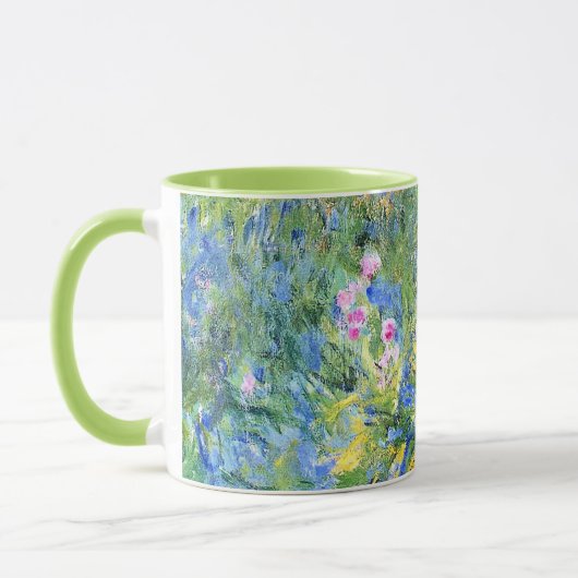 Mug Monet - Irises 3, peinture d'art, (Gauche)