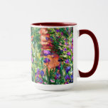 Mug Monet - Le jardin d'Iris à Giverny<br><div class="desc">Claude Monet peinture,  The Iris Garden à Giverny,  tasse à café.</div>