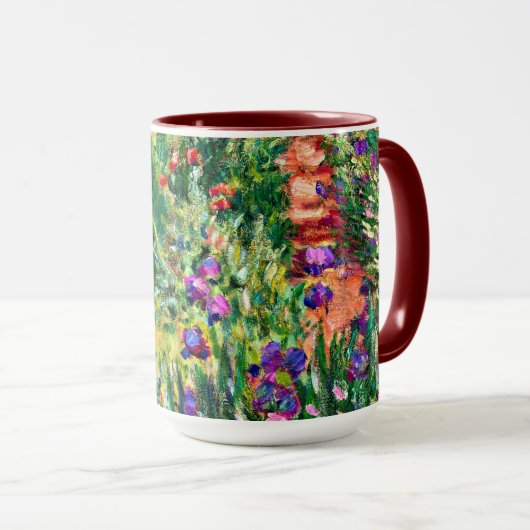 Mug Monet - Le jardin d'Iris à Giverny (Devant droit)