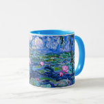 Mug Monet : Lys d'eau, 1919<br><div class="desc">CLAUDE MONET : Water Lilies Red,  1919,  tasse à café de l'impressionnisme français.</div>