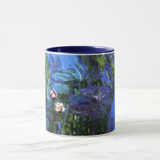 Mug Monet - Lys d'eau, bleu indigo, (Centre)