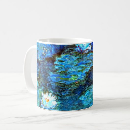 Mug Monet - Nappes d'eau, Bleu (Devant gauche)