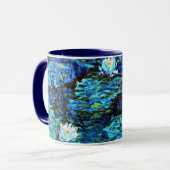 Mug Monet - Nappes d'eau, Bleu (Devant gauche)