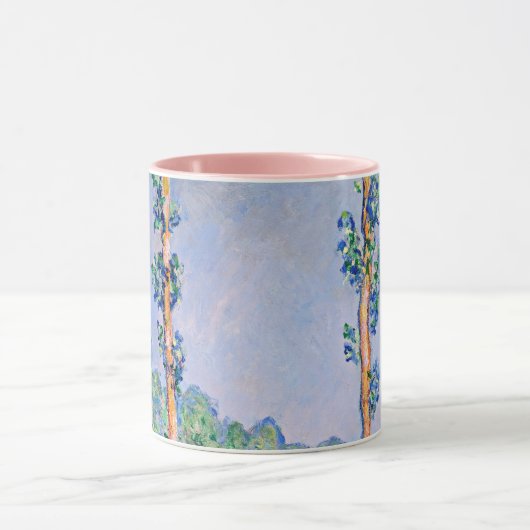 Mug Monet - Poplars, effet rose (Centre)
