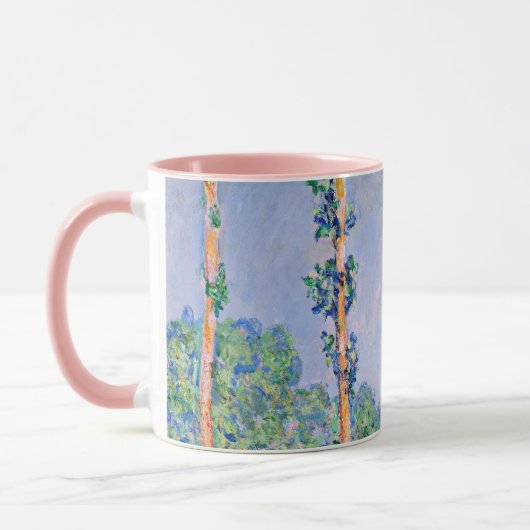 Mug Monet - Poplars, effet rose (Gauche)