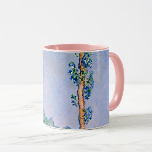 Mug Monet - Poplars, effet rose (Devant droit)