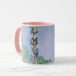 Mug Monet - Poplars, effet rose