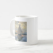 Mug Monet Sailboat Français Impressionnisme Art classi (Devant gauche)