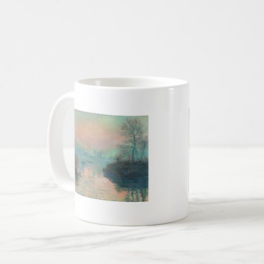 Mug Monet Sunset Seine Beaux-Art Impressionnisme (Devant gauche)