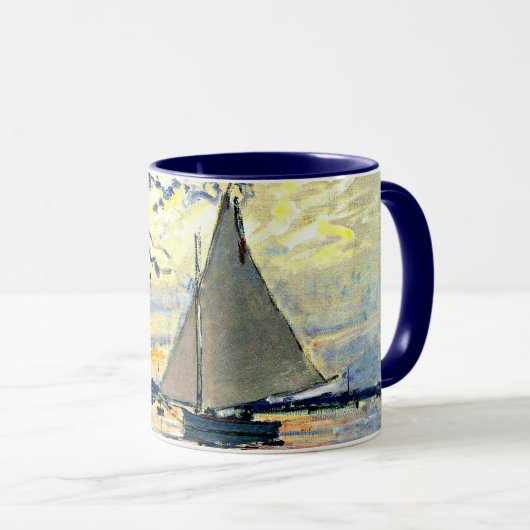 Mug Monet - Voilier au Petit-Gennevilliers (Devant droit)