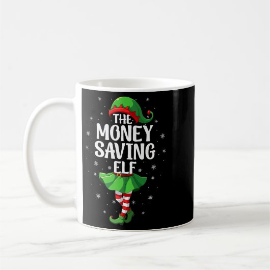 Mug Money Saving Elf Christmas Girls Women Elf Squad X (Gauche)