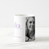 Mug Monika name definition custom photo purple (Centre)