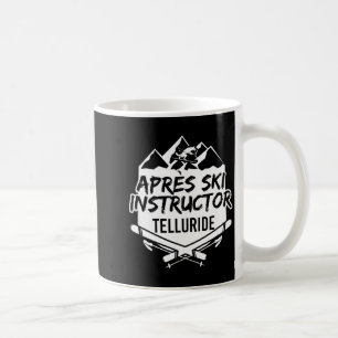 Mug moniteur d'après-ski telluride ski de montagne