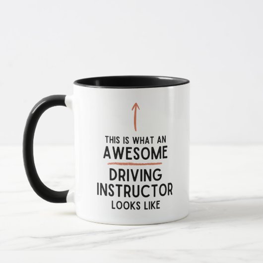 Mug Moniteur d'auto-école Conducteur débutant (Gauche)