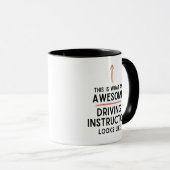 Mug Moniteur d'auto-école Conducteur débutant (Devant droit)