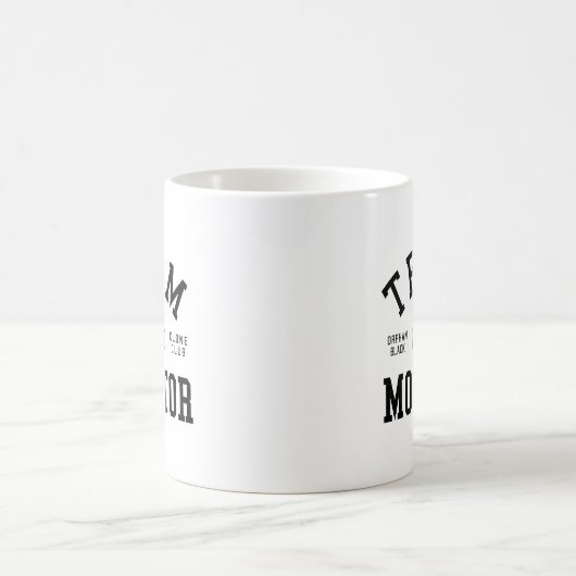 Mug Moniteur noir orphelin d'équipe (Centre)