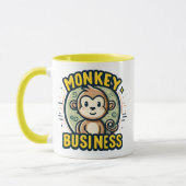 Mug Monkey Business Cute Cartoon Jouer (Gauche)
