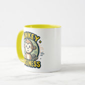 Mug Monkey Business Cute Cartoon Jouer (Devant gauche)