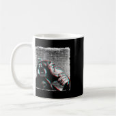 Mug Monkey Chimp Avec Casque Chemise - Edm Dj Music (Gauche)