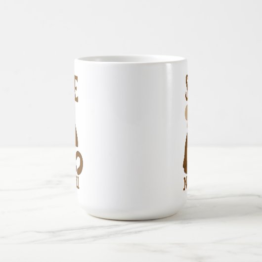 Mug Monkey Funny Voir pas de mal (Centre)