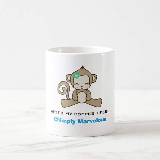 Mug Monkey Pun Cute Kawaii Funny (Centre)