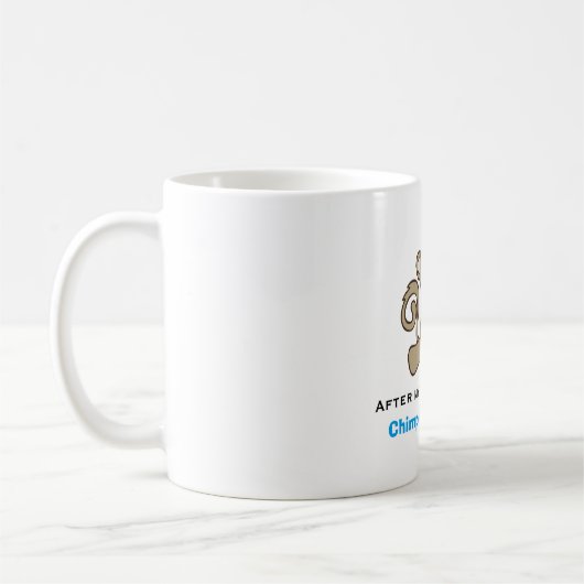 Mug Monkey Pun Cute Kawaii Funny (Gauche)