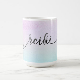 Mug *~* Monnaie Turquoise Magenta Parties scintillant 