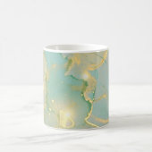 Mug Monnaie Vert Marbre Or : Texté (Centre)
