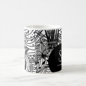 Mug Monnogrammed noir et blanc de Bohême (Centre)