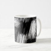Mug Monochrome Abstract Hatch Texture (Devant droit)