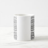 Mug Monochrome Boho Knit Sampler | Tribal Geometric (Centre)
