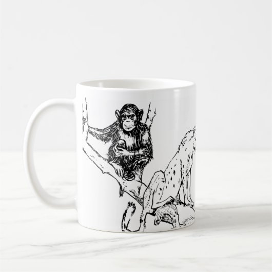  Mug Monochrome Jungle Trio (Gauche)